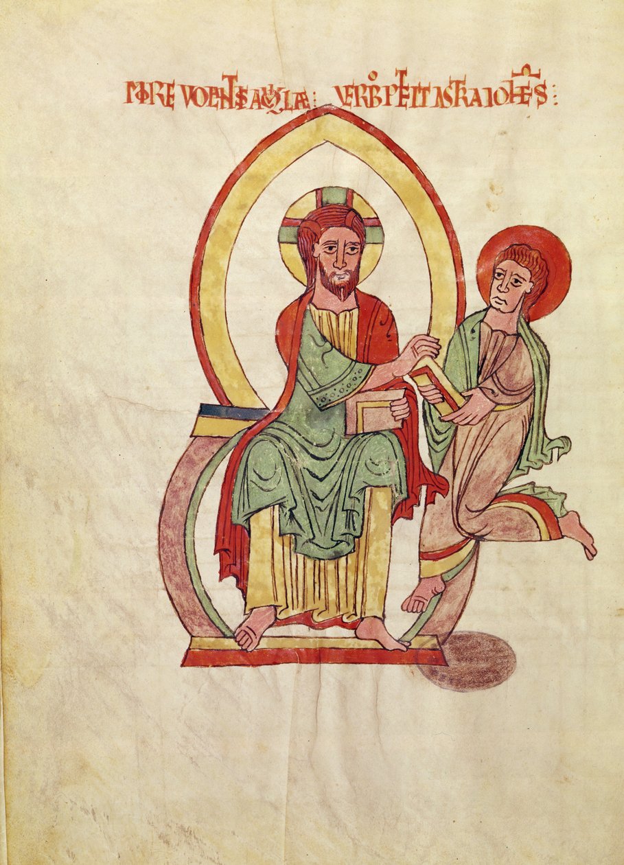 Ms. 1 Fol 111v Saint Jean courant pour recevoir l