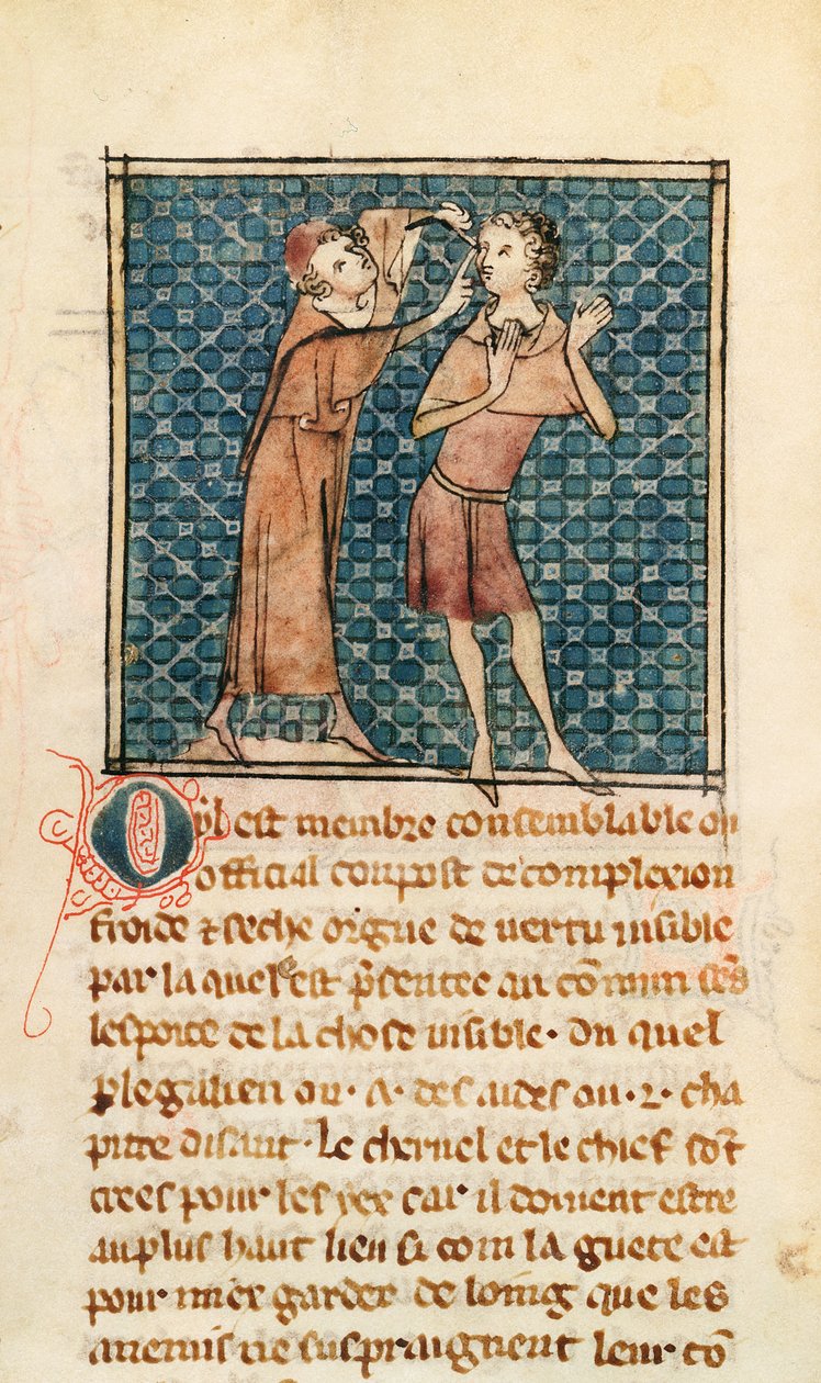 Ophtalmologie, illustration de La Chirurgie de Maître Henri de Mondeville - French School