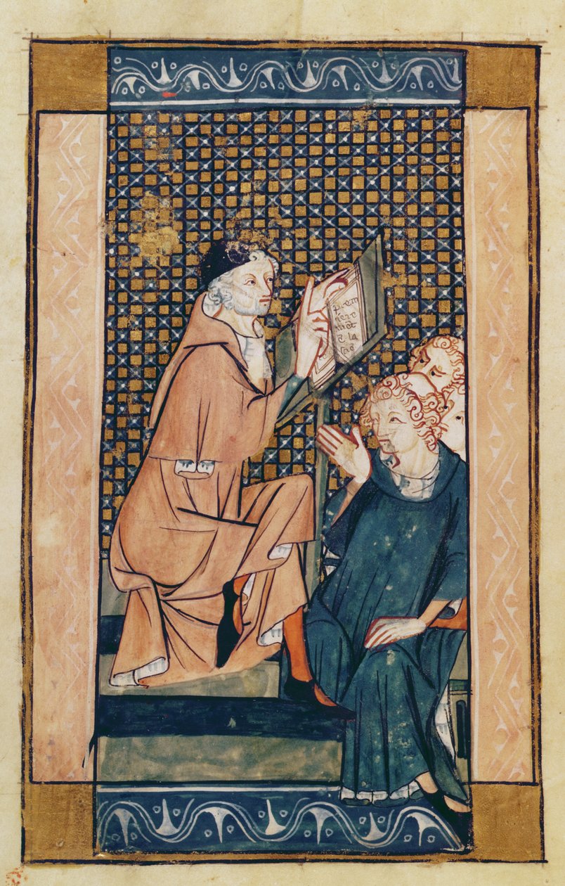 Ms 2030 fol.1v Henri de Mondeville (c.1260-c.1320) enseignant, de La Chirurgie de Maître Henri de Mondeville - French School