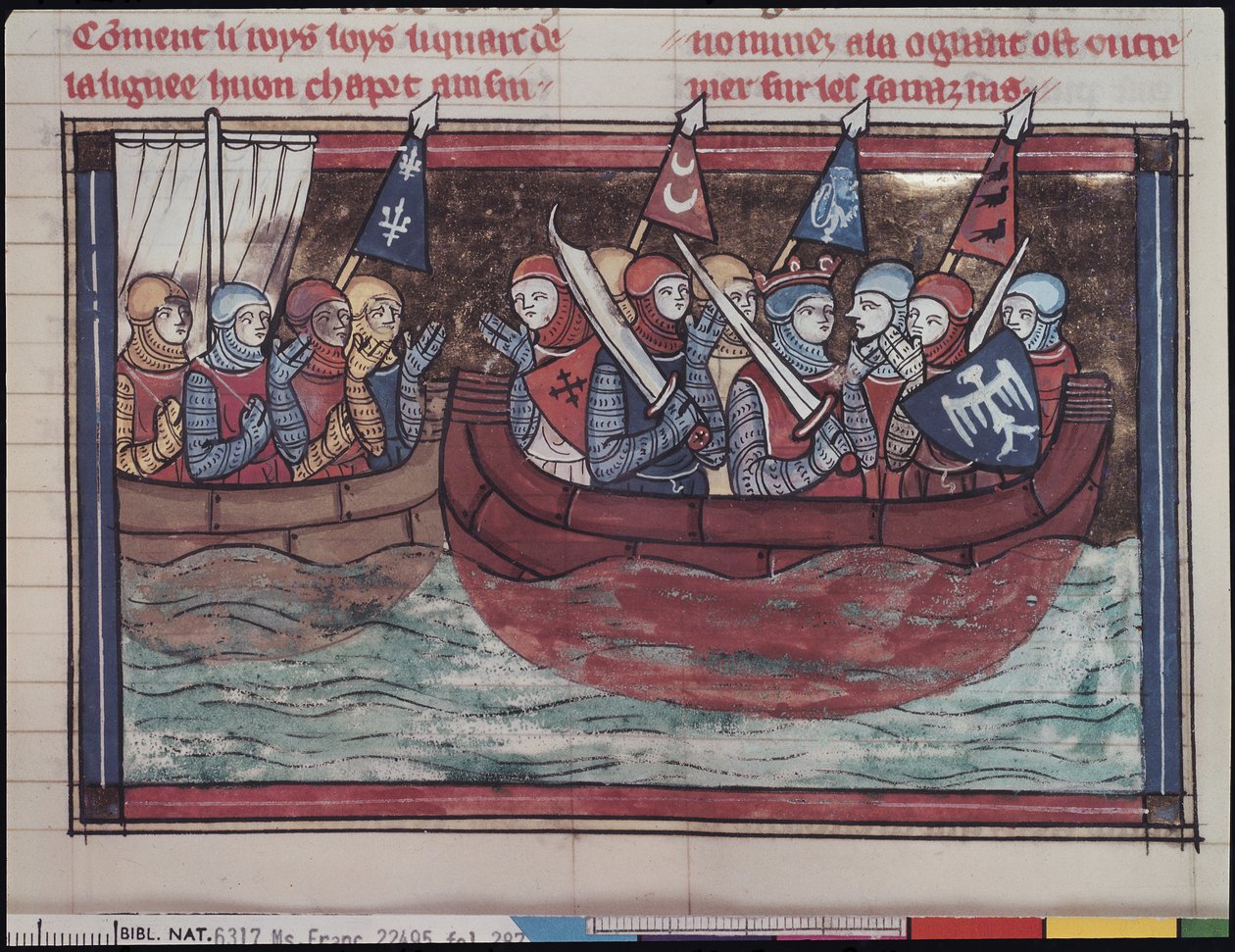 Ms 22495 fol.287 Embarquement pour l