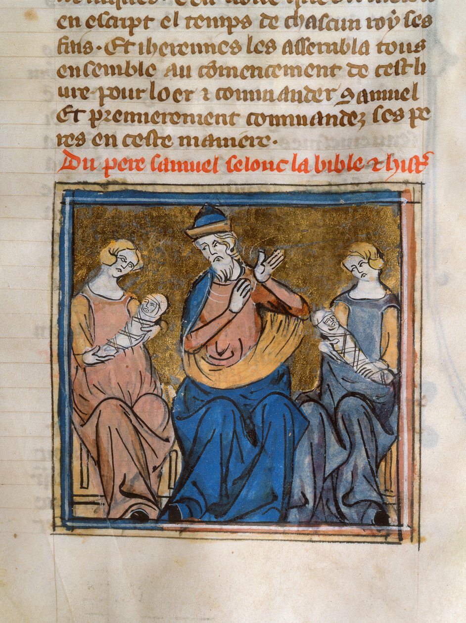 Ms 22 Samuel et ses fils Joël et Abija - French School