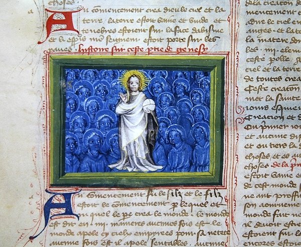 Ms 313 Dieu entouré d