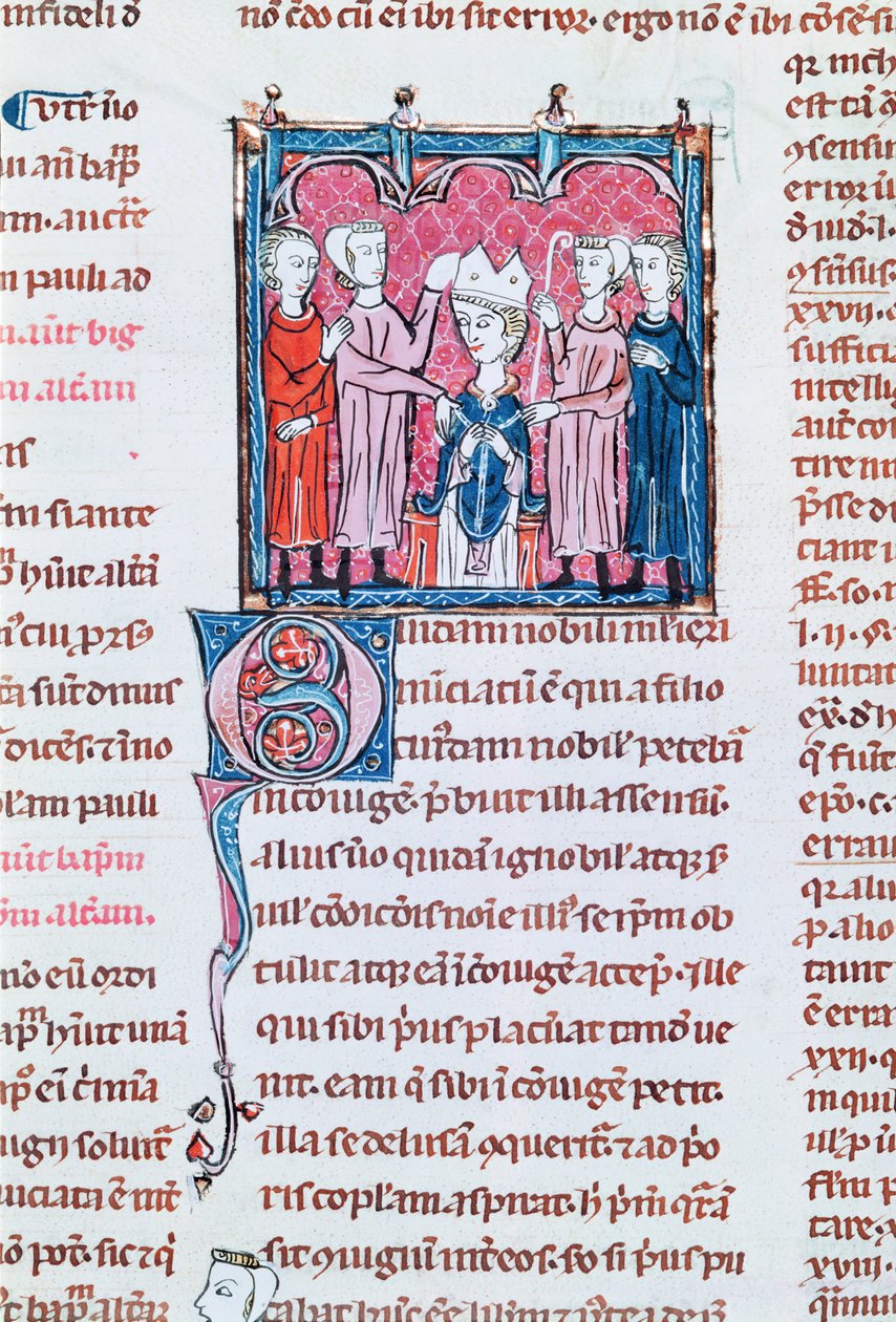 Ms 372 fol.158v Enthronement d