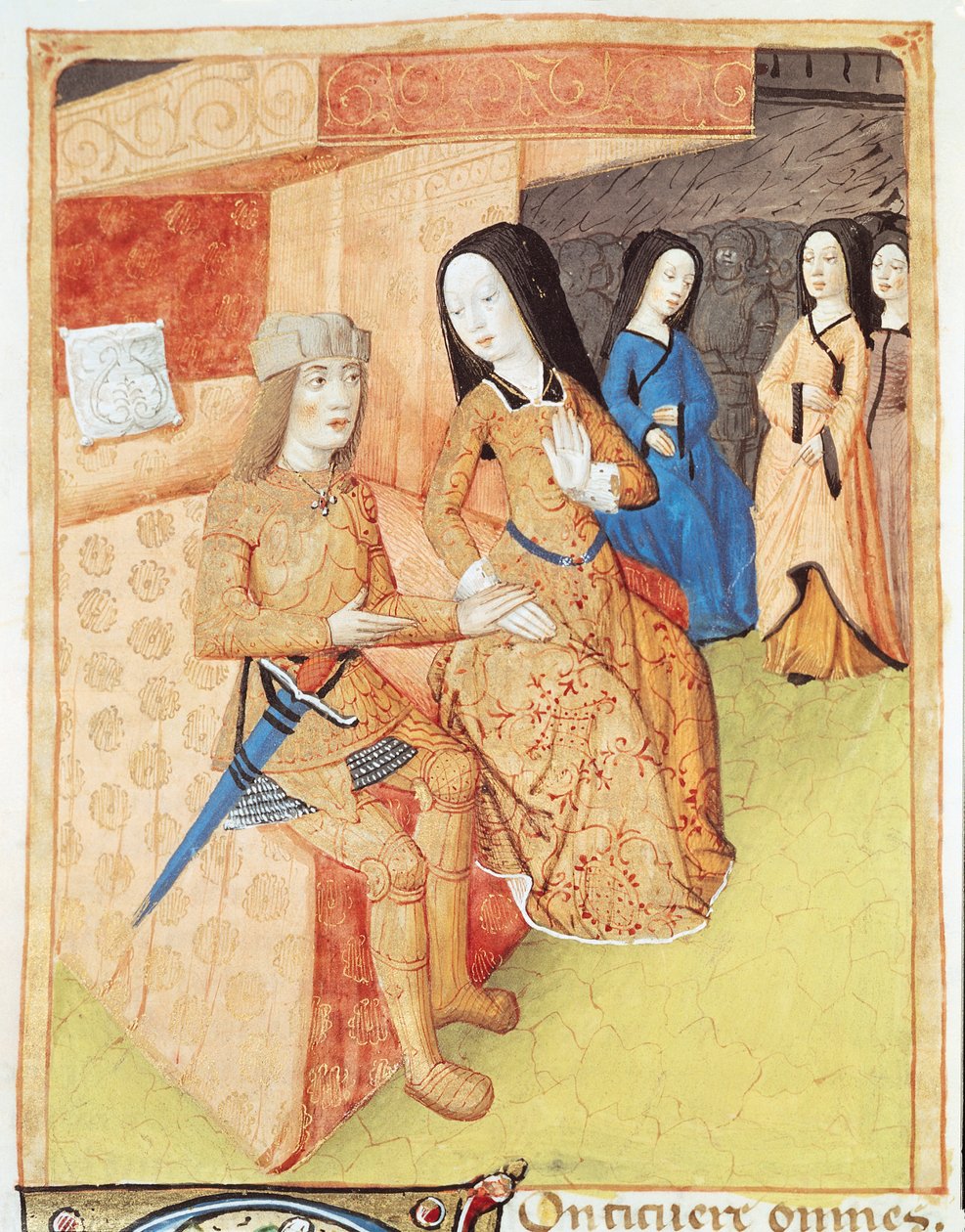 Énée et Didon, des œuvres de Virgile (70-19 av. J.-C.) 1469 - French School