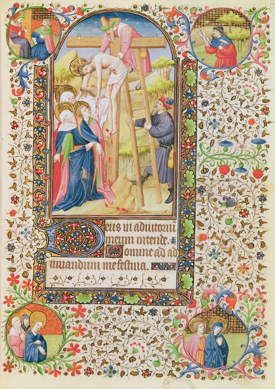 Ms 547 fol.32 La Descente de Croix, d