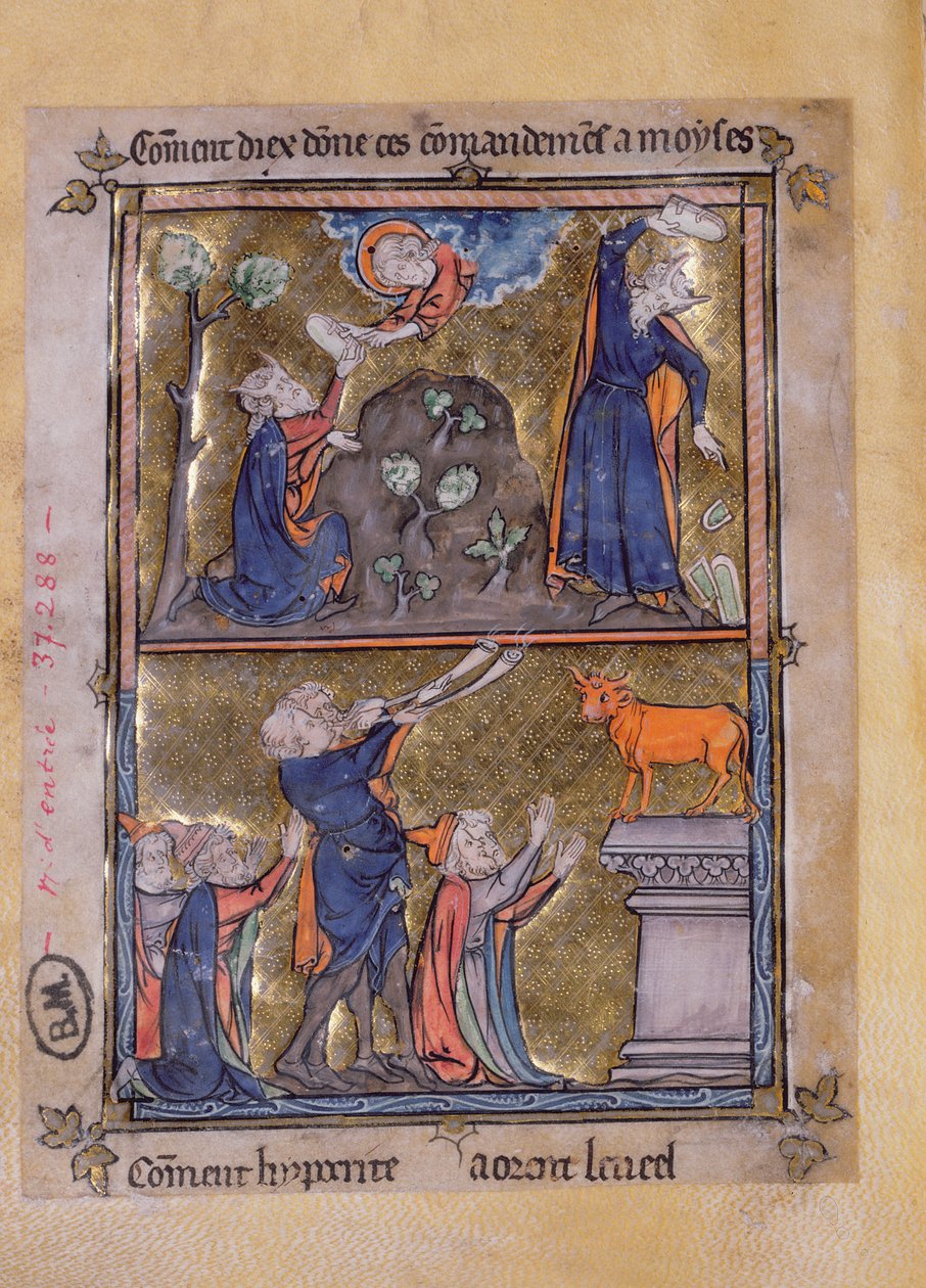 Moïse sur le mont Sinaï et Moïse et le veau d