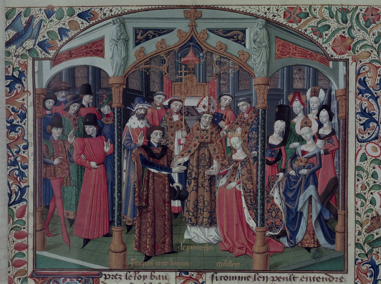 La reine Mélisande de Jérusalem épousant Foulques V d