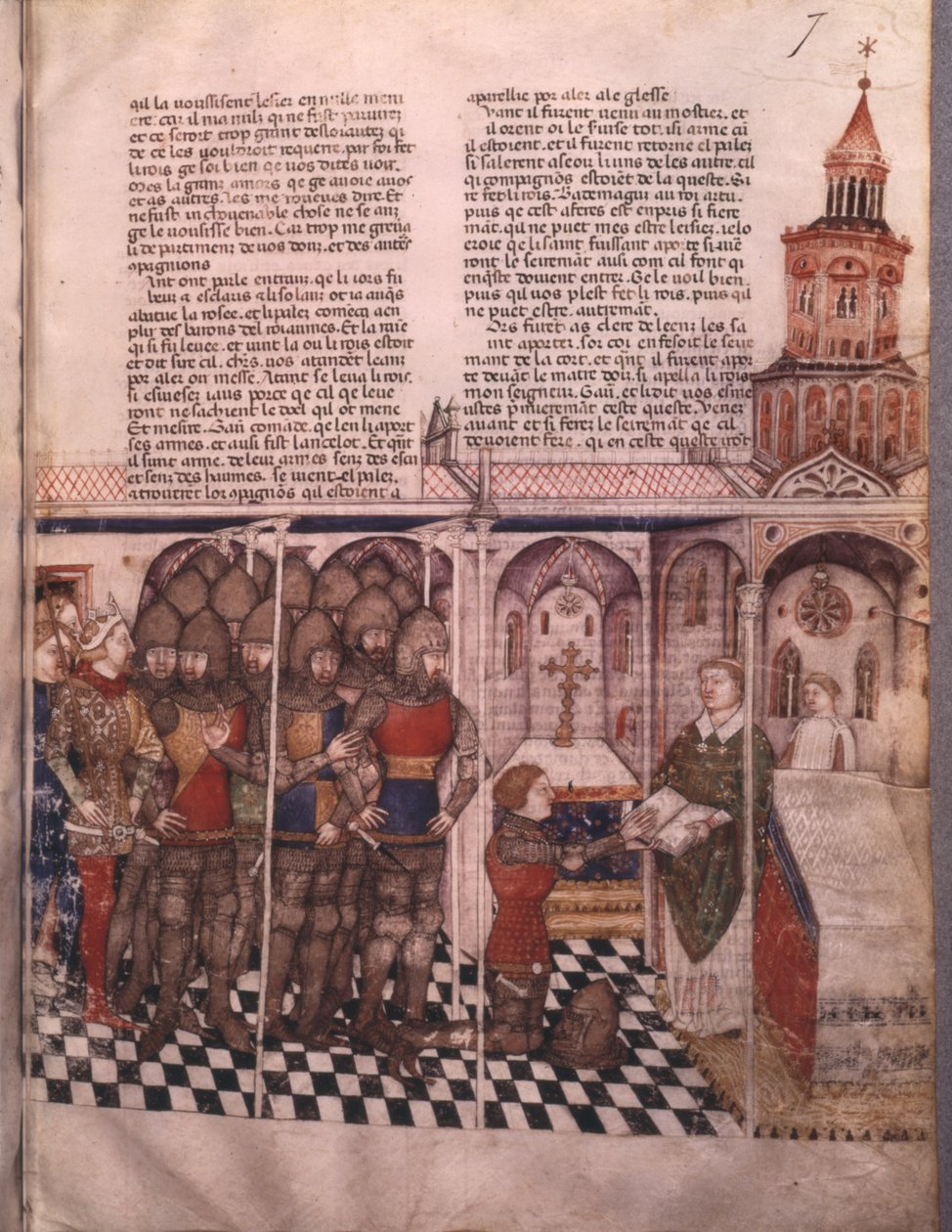 Ms Fr 343 fol. 7 La quête du Saint Graal et la mort d