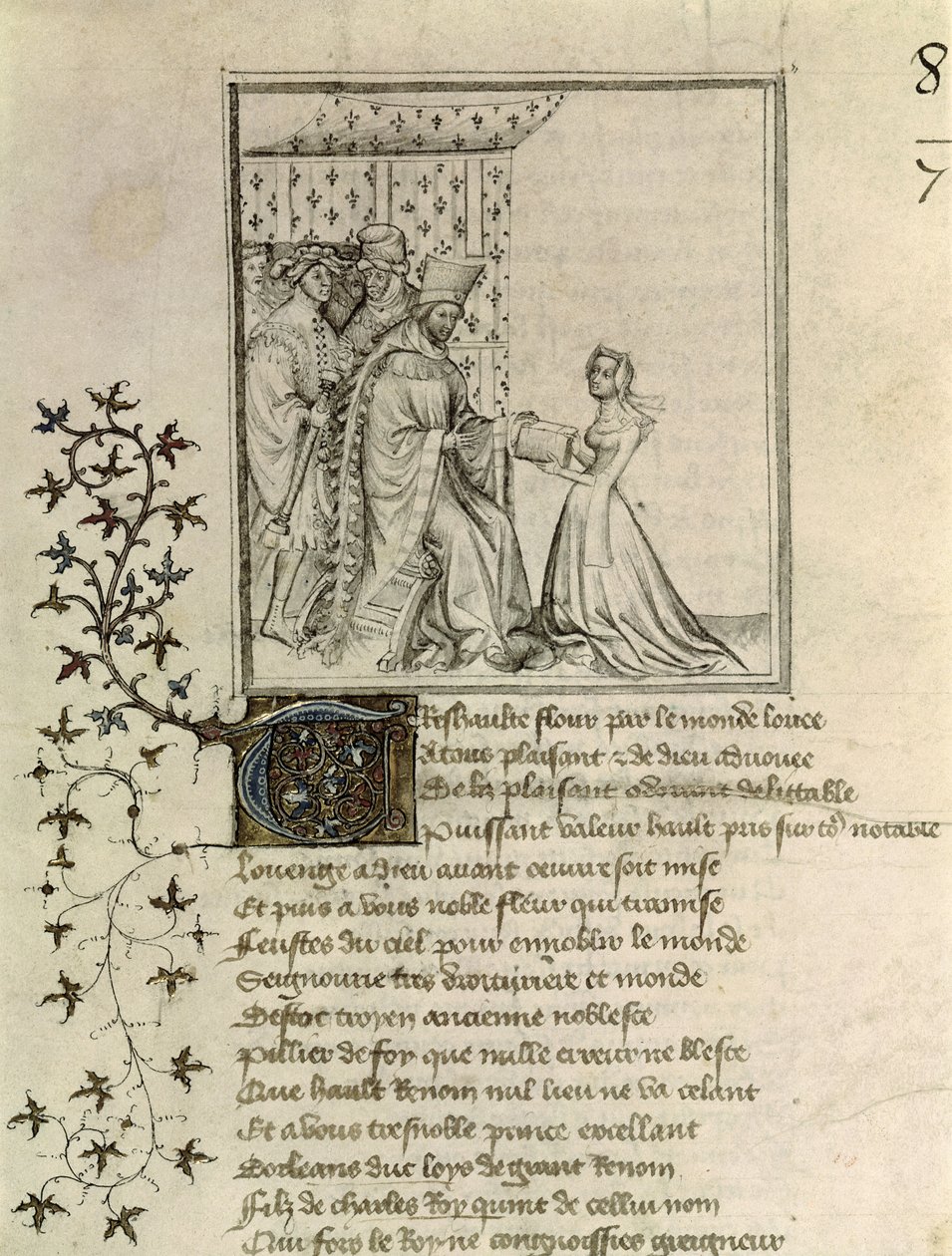 Christine de Pisan (1364-1430) présente son œuvre à Louis, duc d