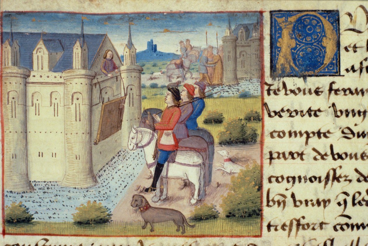 Ms Hunter 252 f.169v Douves autour d