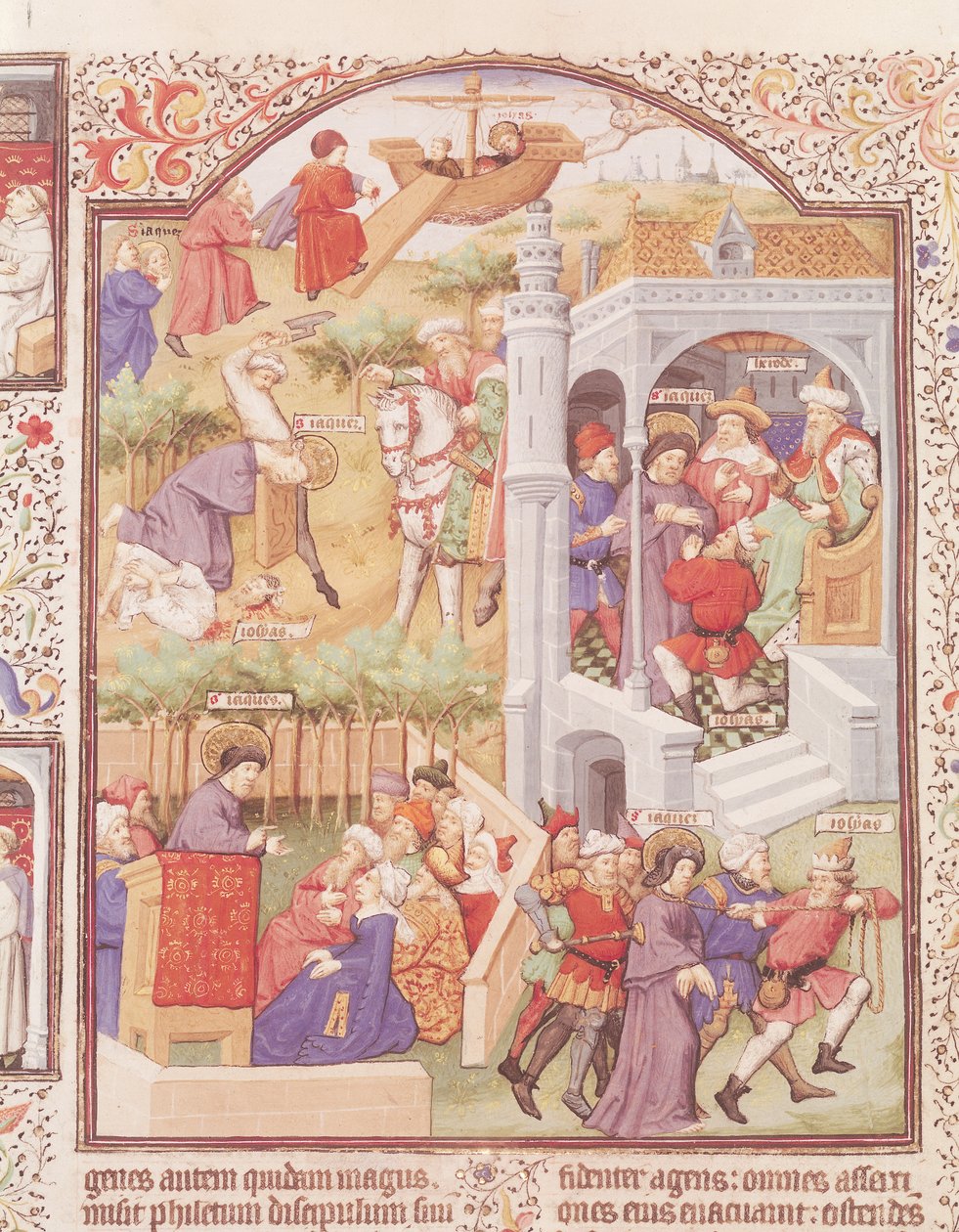 Scènes de la vie de Saint Jacques le Majeur, du Bréviaire du Duc de Bedford, c.1424-35 - French School