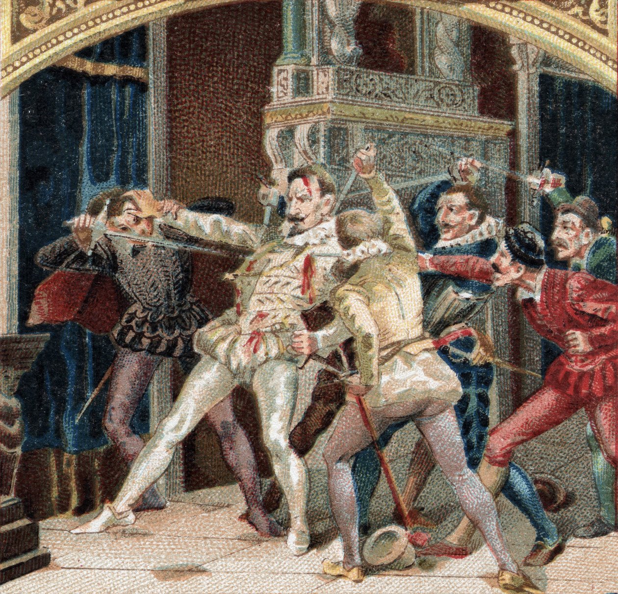 Assassinat du duc de Guise (Henri Ier de Lorraine, dit le Balafré) - French School