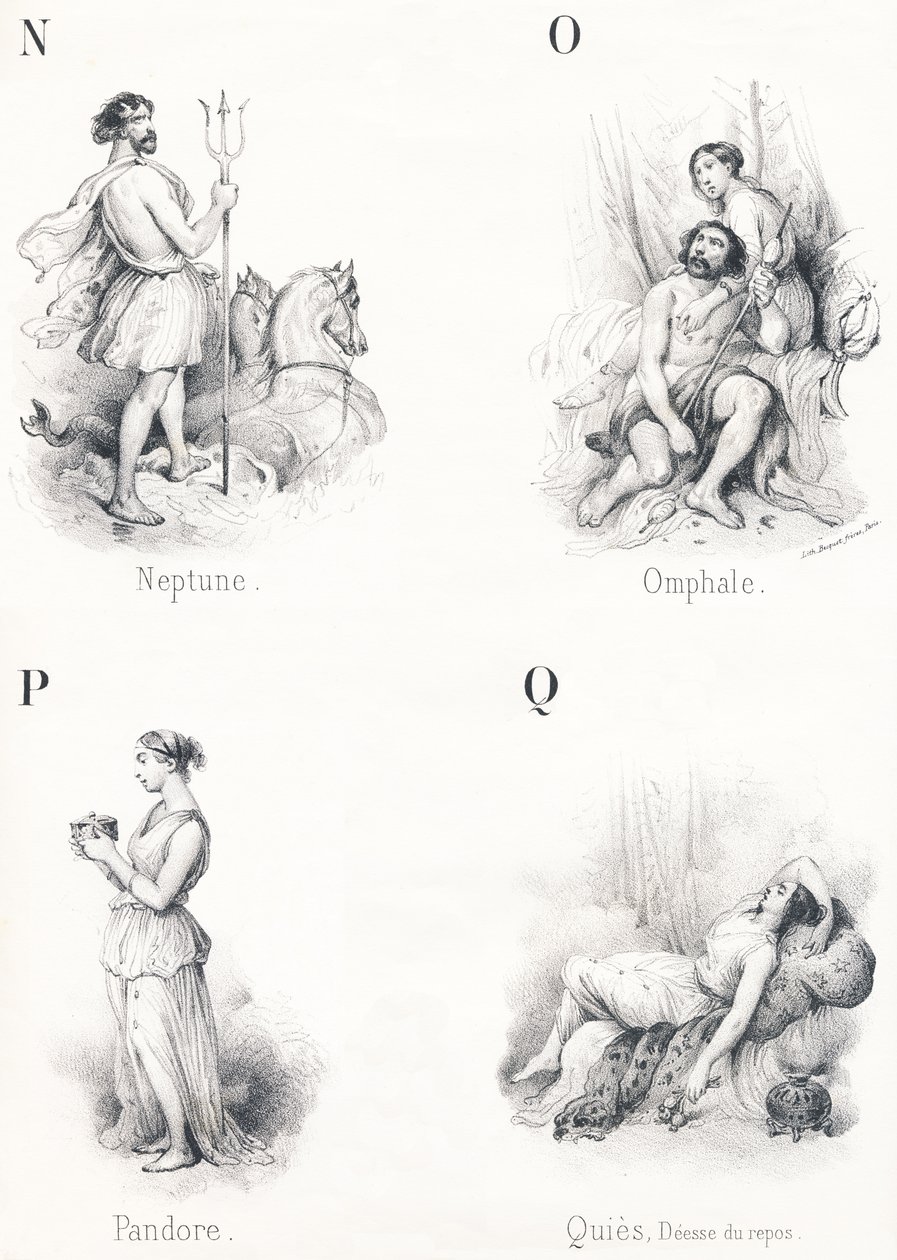N O P Q : Neptune, Omphal, Pandora, Quies - French School