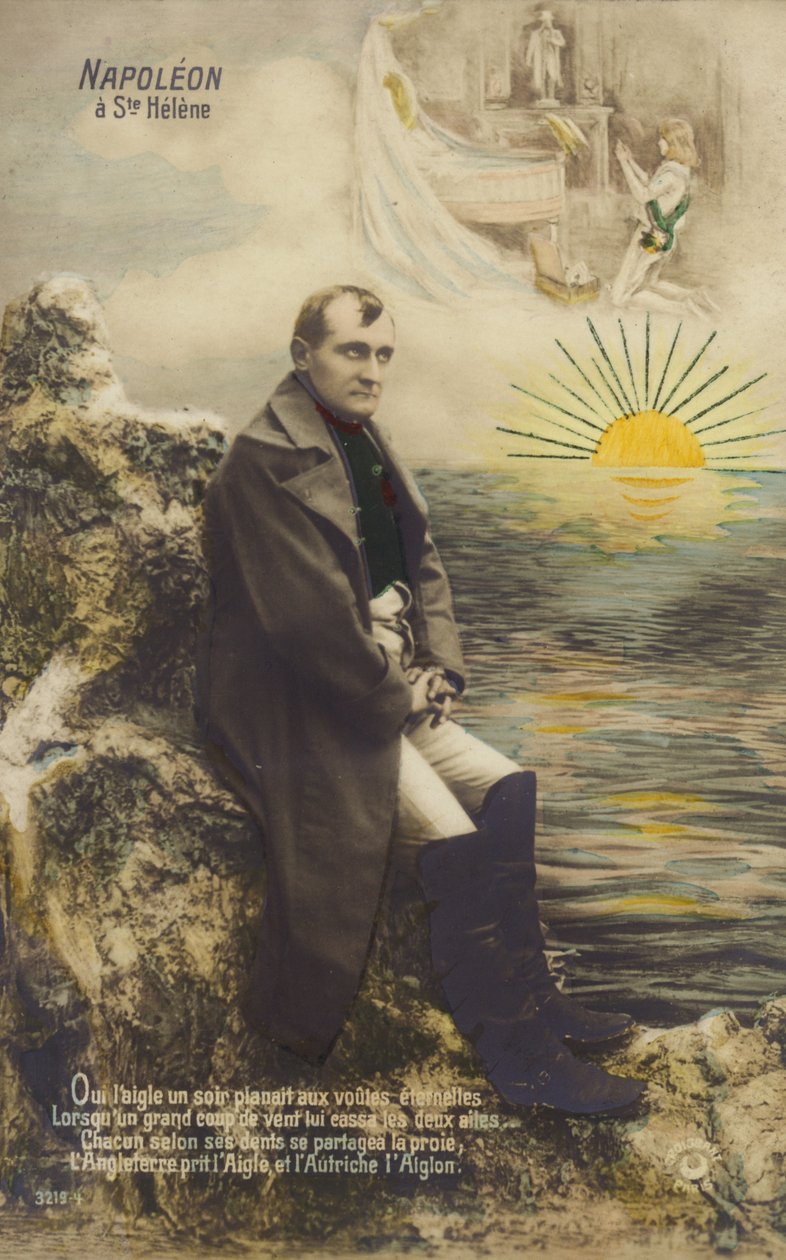 Napoléon Bonaparte (lithographie couleur) - French School