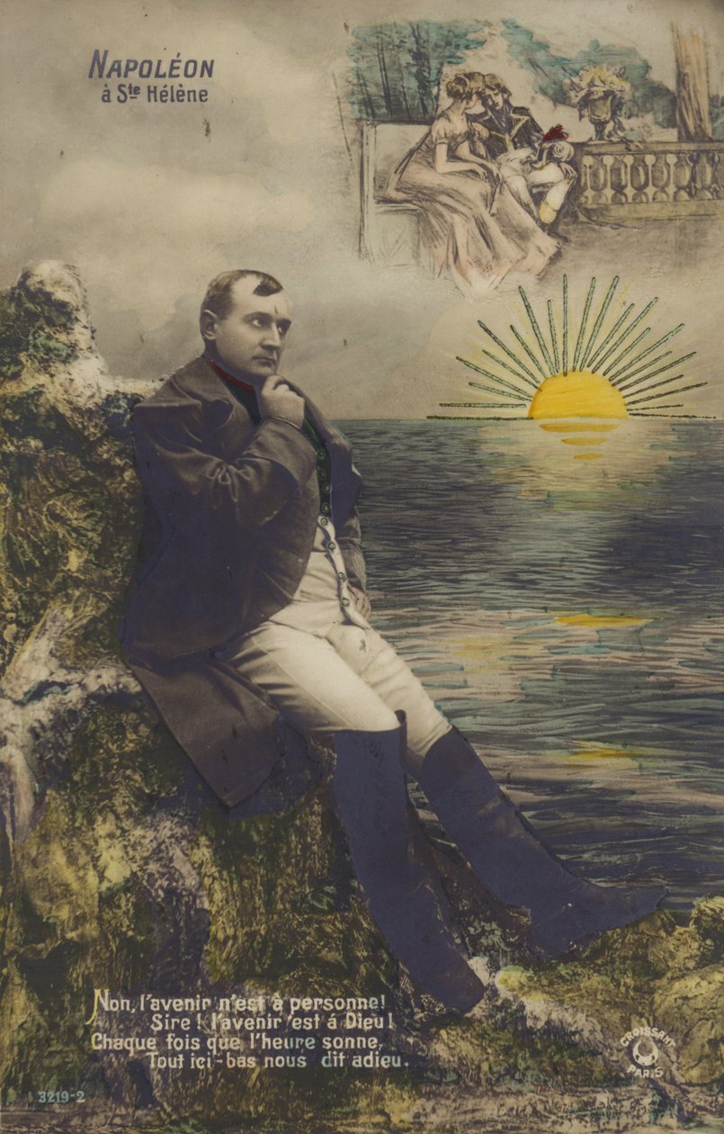 Napoléon Bonaparte (lithographie couleur) - French School