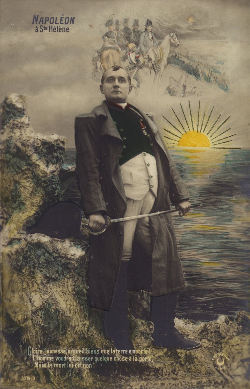 Napoléon Bonaparte (lithographie couleur) - French School