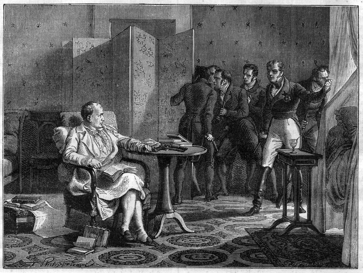 Napoléon Ier à Sainte-Hélène en octobre 1818 résolu à s