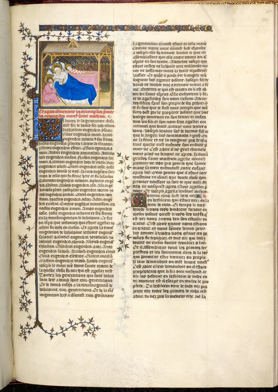 Nativité du Christ, vers 1403-1404 (miniature) - French School