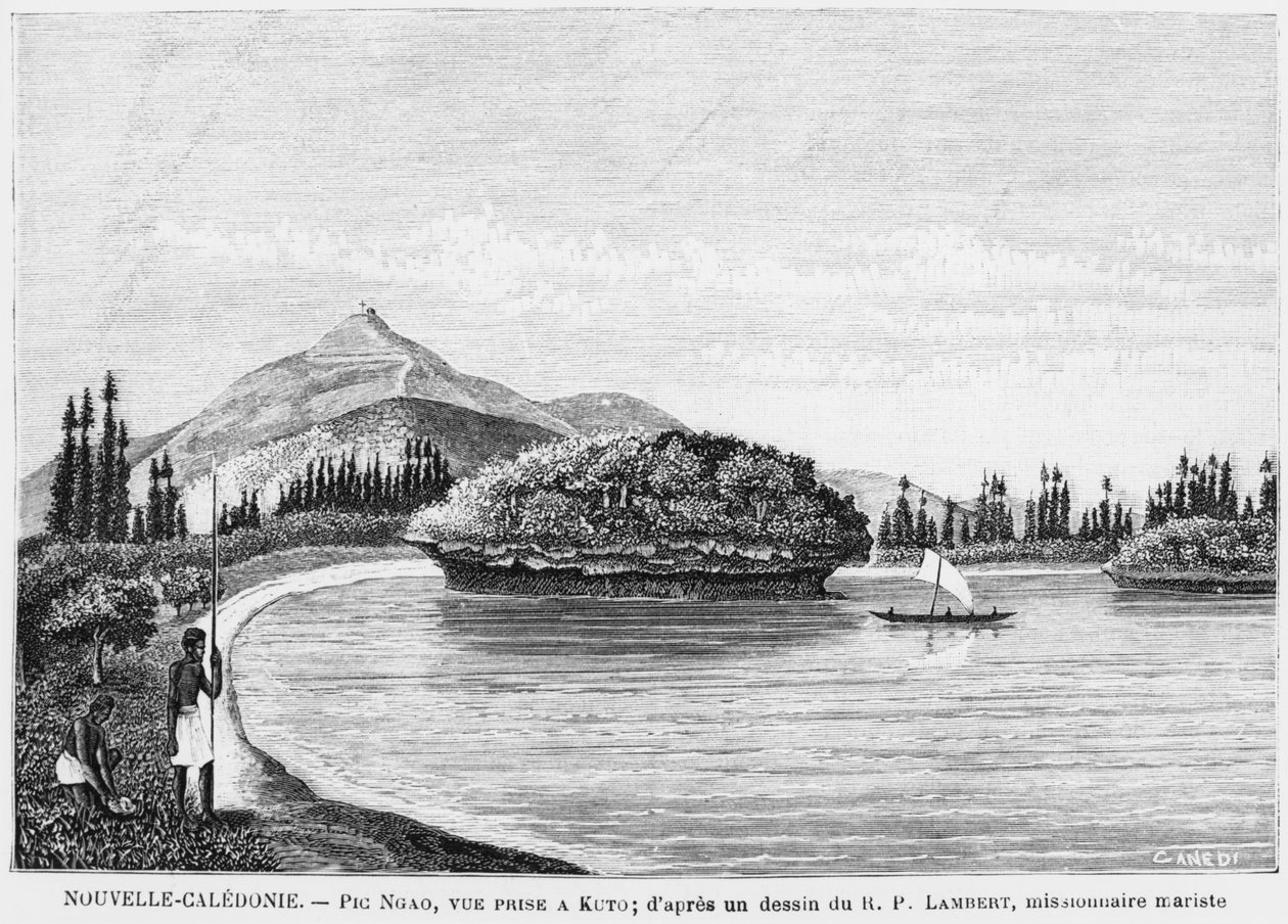 Nouvelle-Calédonie, île des Pins, Pic Nga vu de Kuto, d