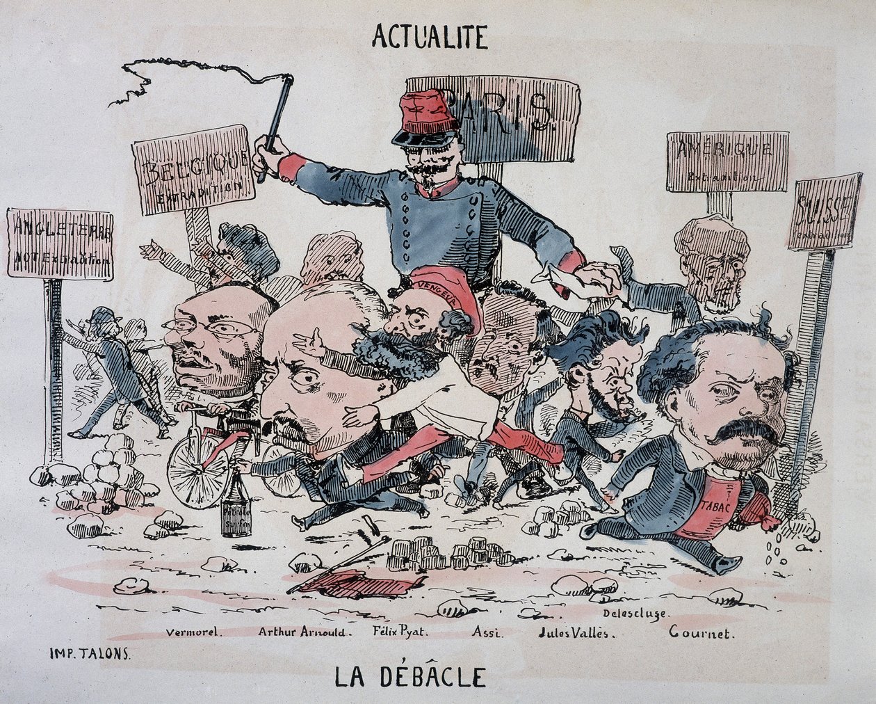 Actualités : La débâcle : Vermorel, Arnould, Pyat, Assi, Vallès, Delescluze et Gournet à la fin de la Commune - French School