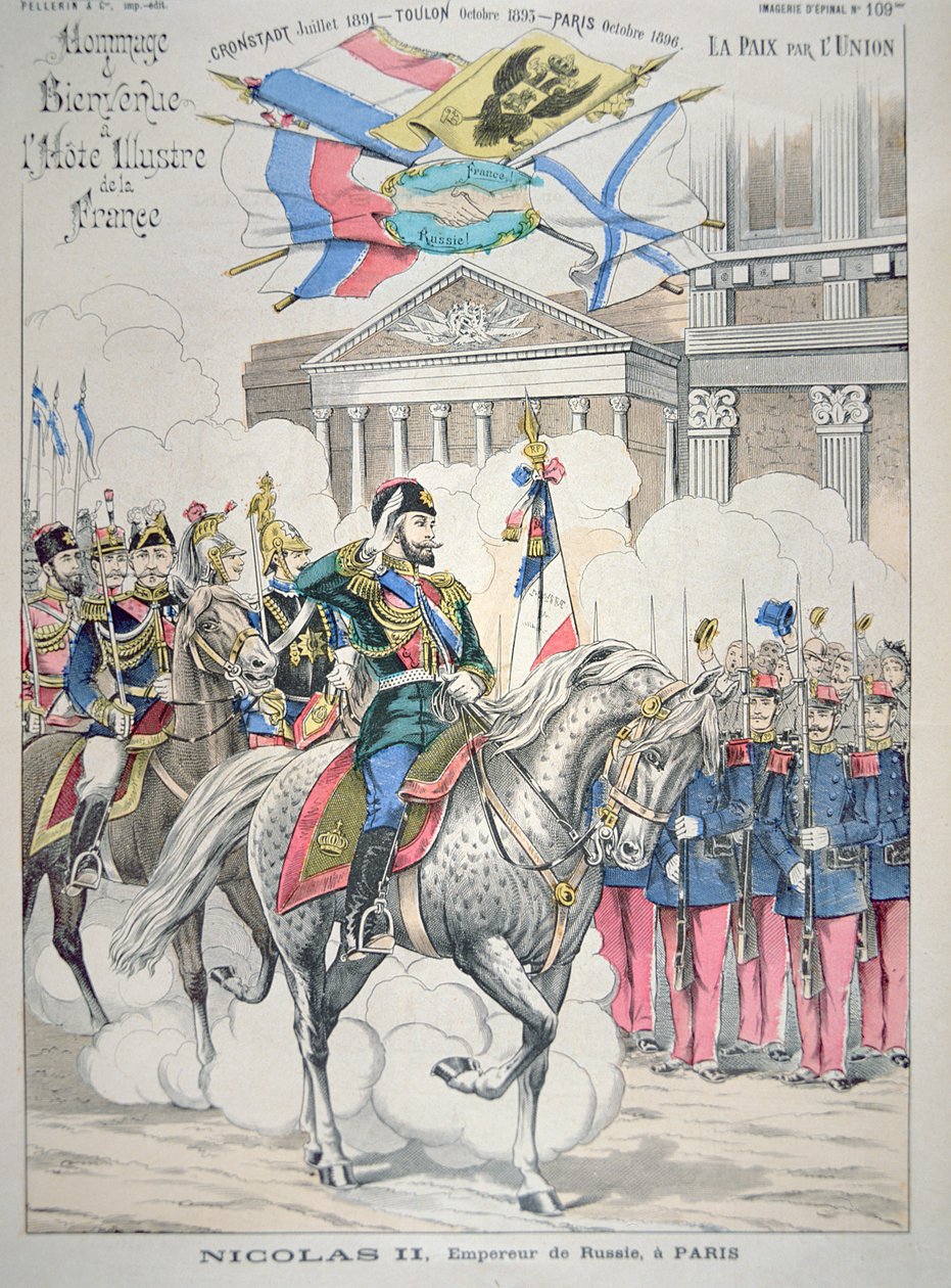 Nicolas II visite Paris en octobre 1896 - French School