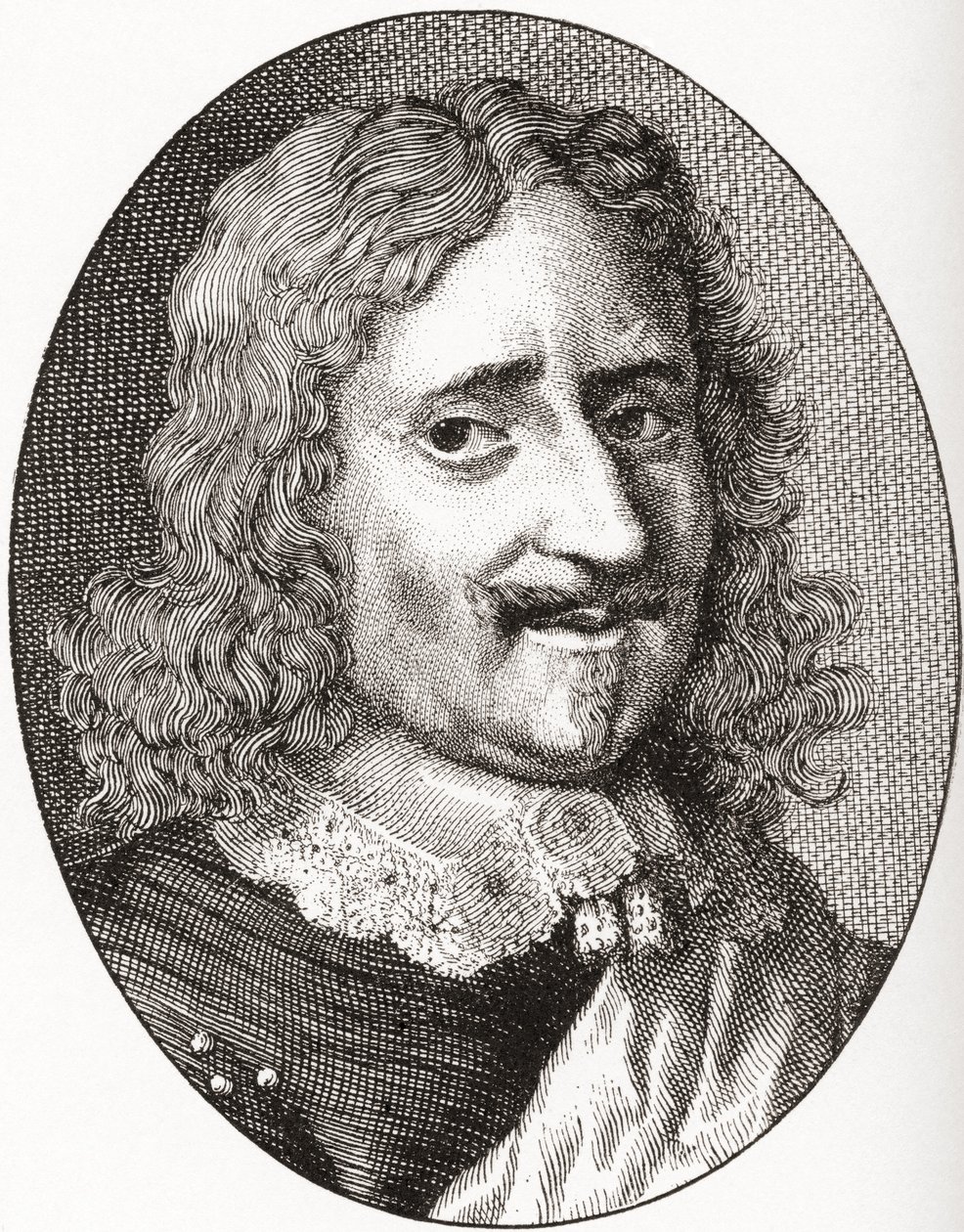 Nicolas V de Neufville de Villeroy, 1er duc de Villeroy, 1598-1685. Noble français et maréchal de France. De Les Heures Libres publié en 1908 - French School