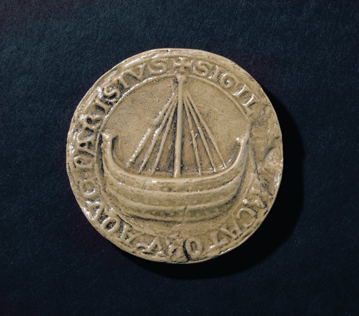 Un des plus anciens sceaux survivants de la Ville de Paris, vers 1210 - French School