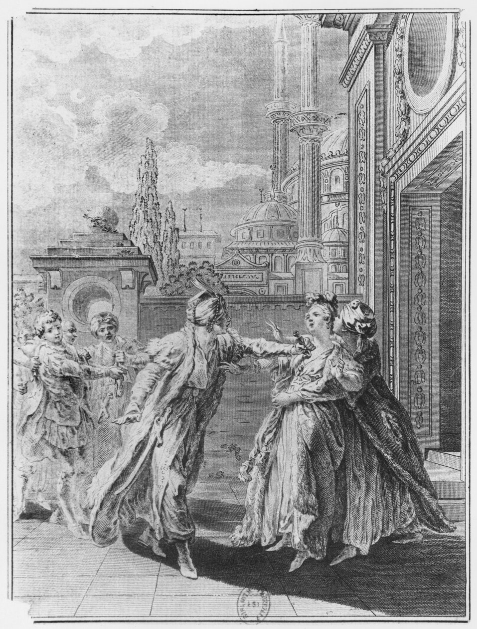 Orosmane tuant Zaire, illustration de l