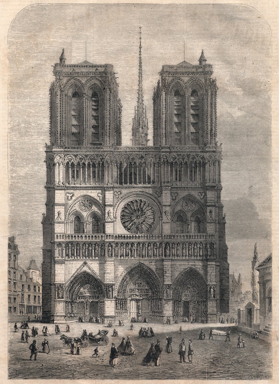 Paris : Notre Dame. Plan d