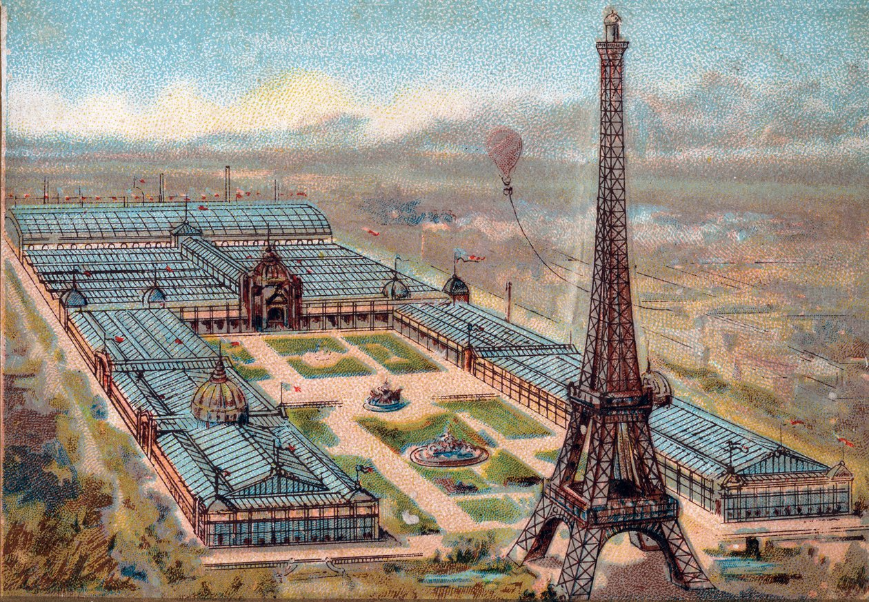 Paris. Exposition universelle de 1889 : tour Eiffel - French School