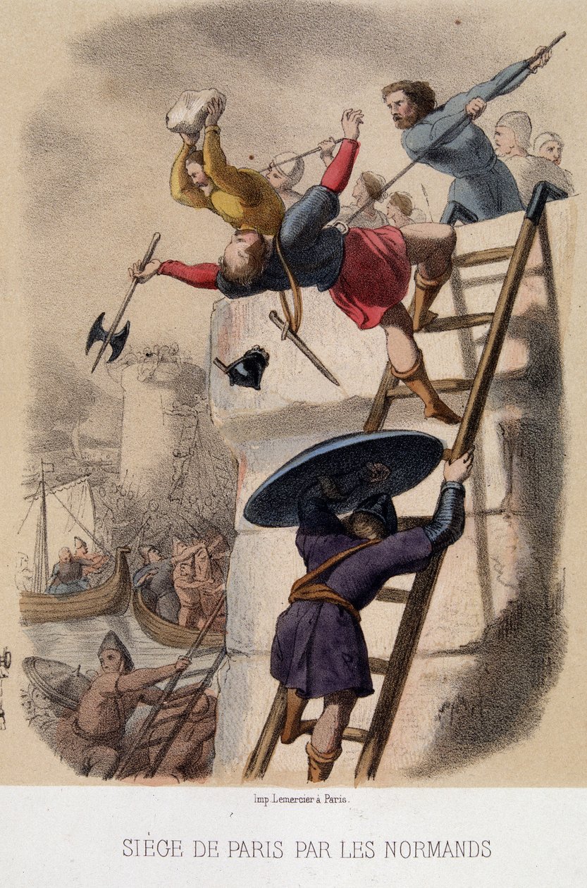 Siège de Paris par les Normands (885) - French School