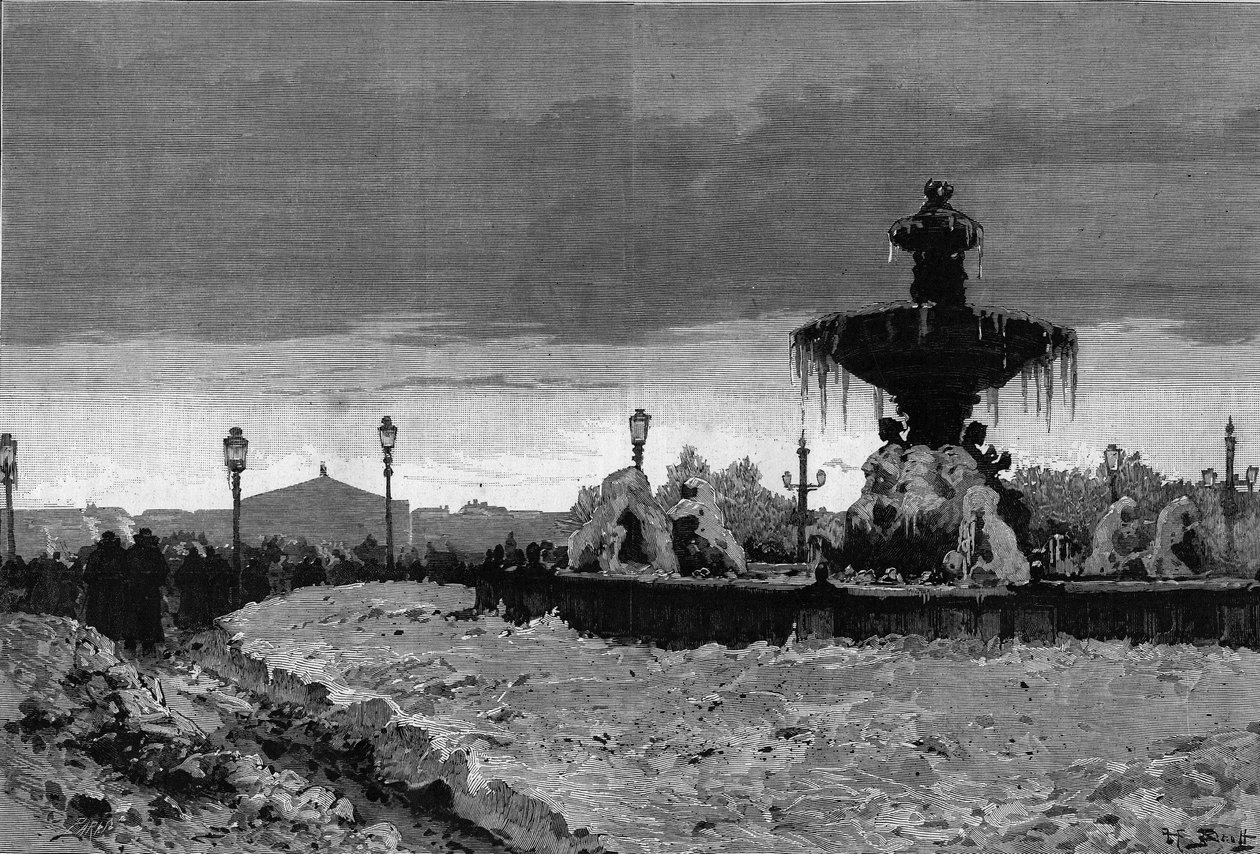 Paris sous la neige, hiver 1879-1880 : vue de l