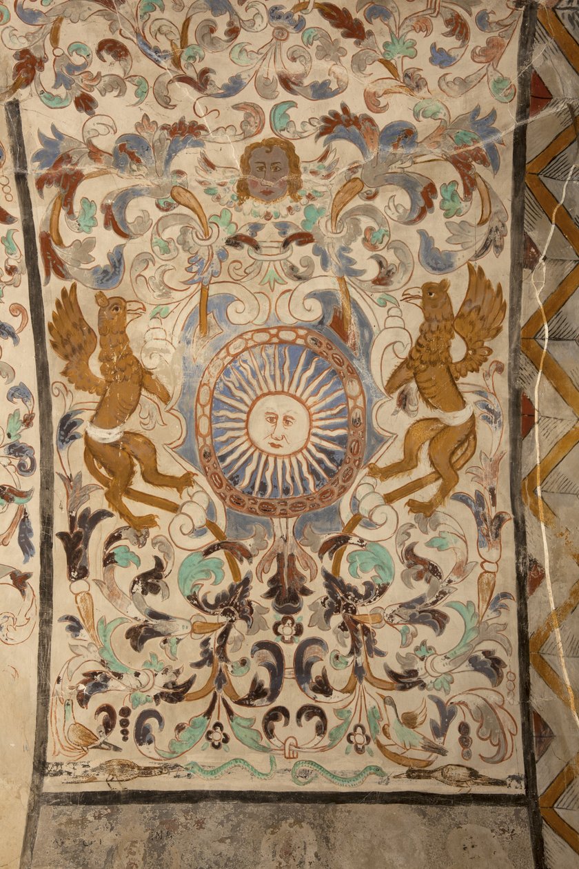 Église paroissiale (Església de la Mare de Déu de Solers). Intérieur. Les nefs. Peintures murales. (détail). XVIe siècle (?). - French School