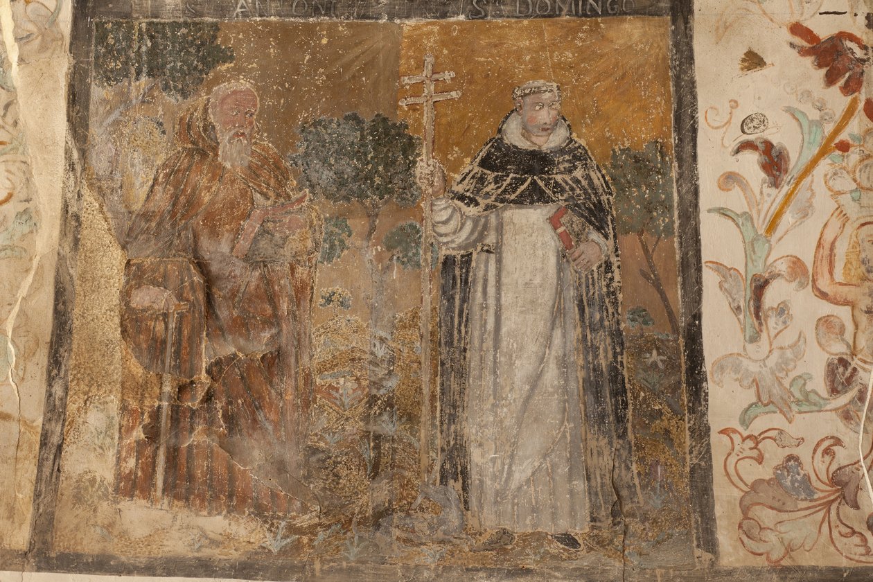 Église paroissiale de la Mare de Déu de Solers. Intérieur. Les nefs. Peintures murales. (détail). XVIe siècle (?) - French School