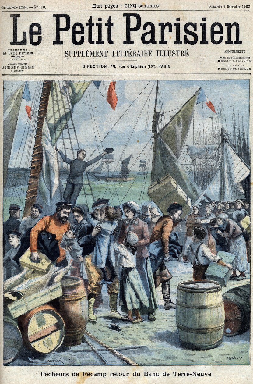 Pêcheurs de Fécamp : retour du Banc de Terre-Neuve, dans "Le Petit Parisien" - French School