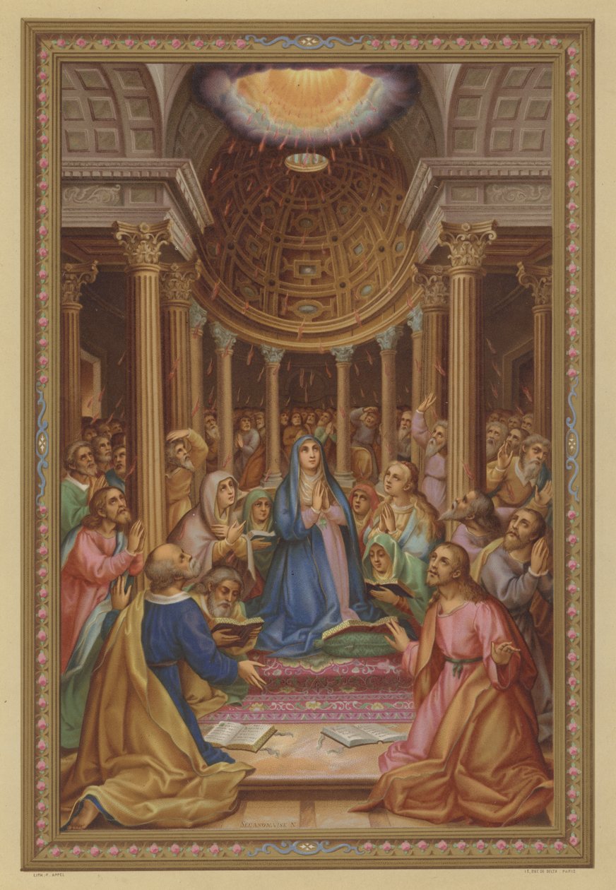 Pentecôte (chromolitho) - French School