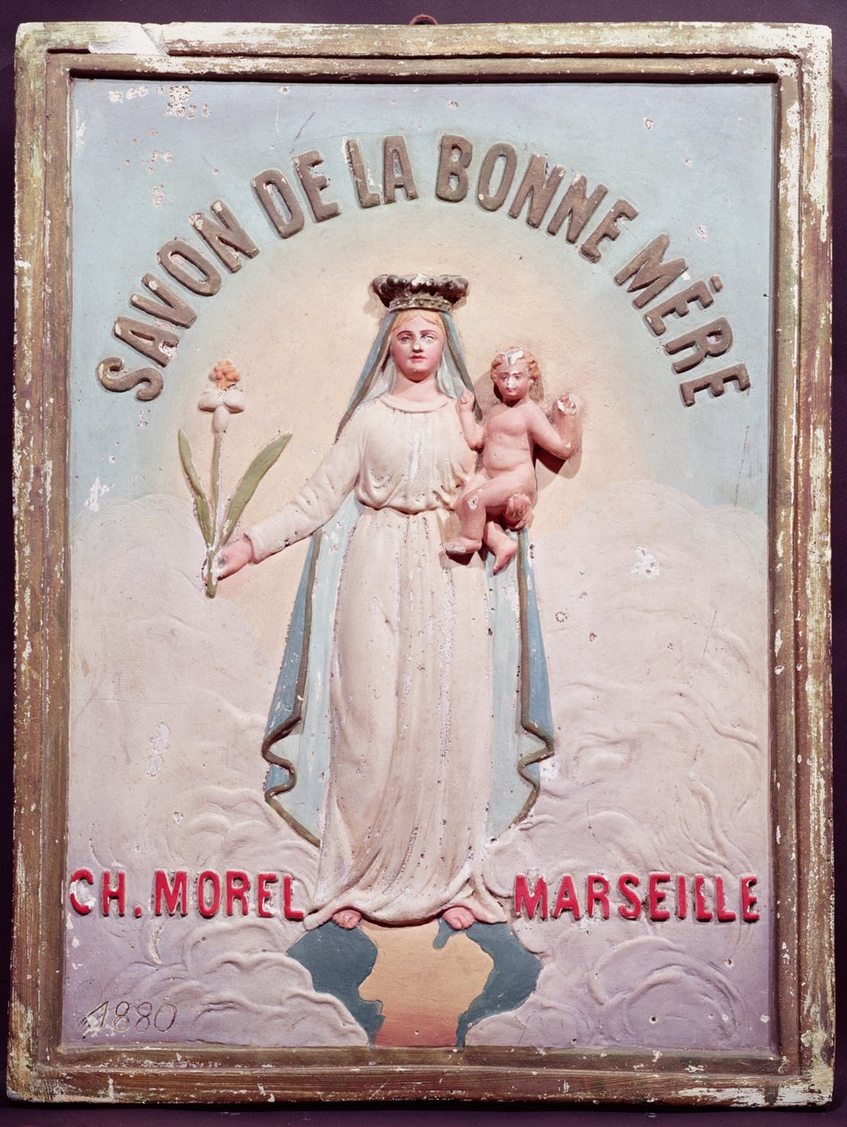 Plaque publicitaire pour Savon de la Bonne Mère, 1880 - French School