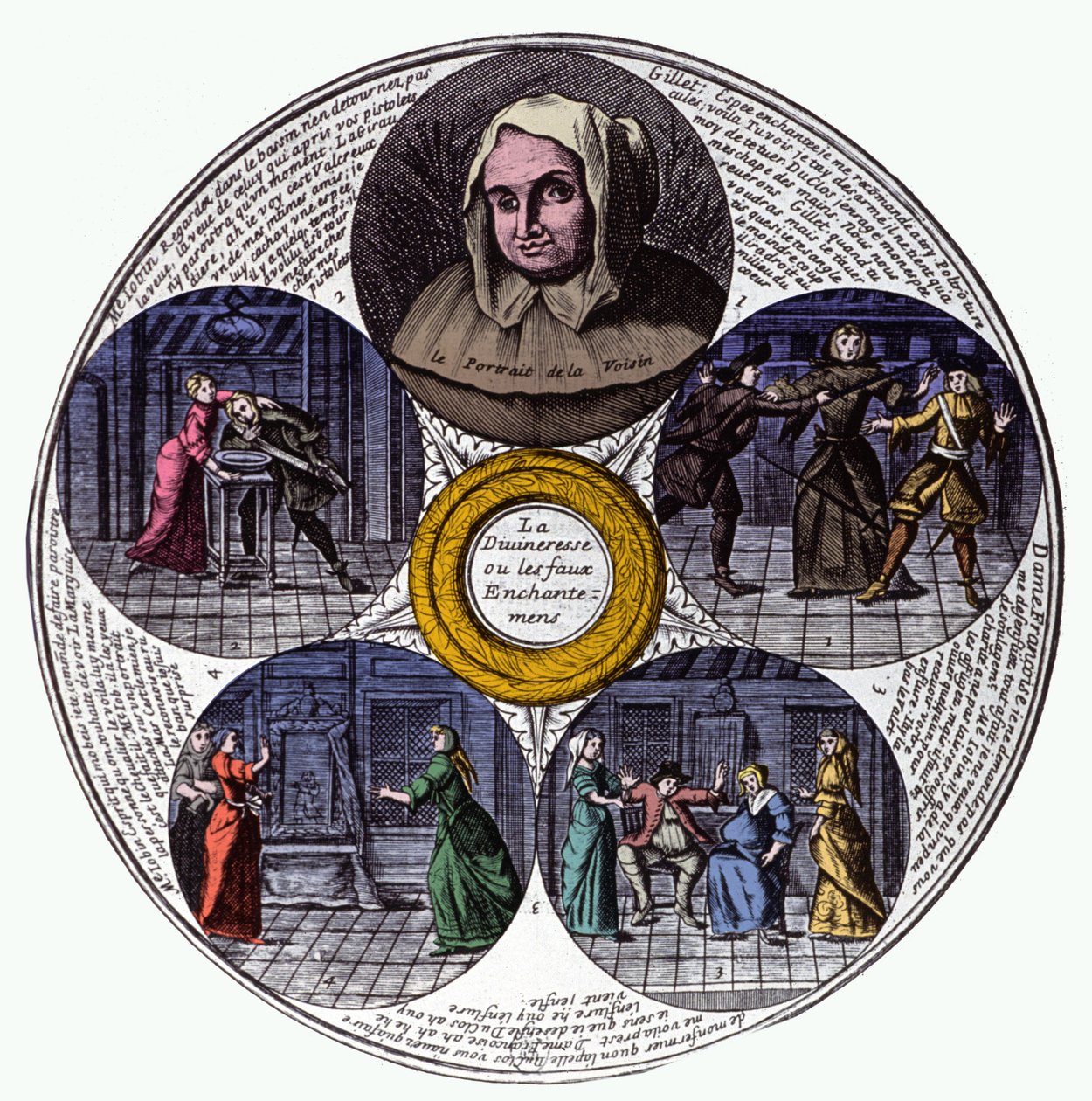 Affaire de poison (gravure) - French School
