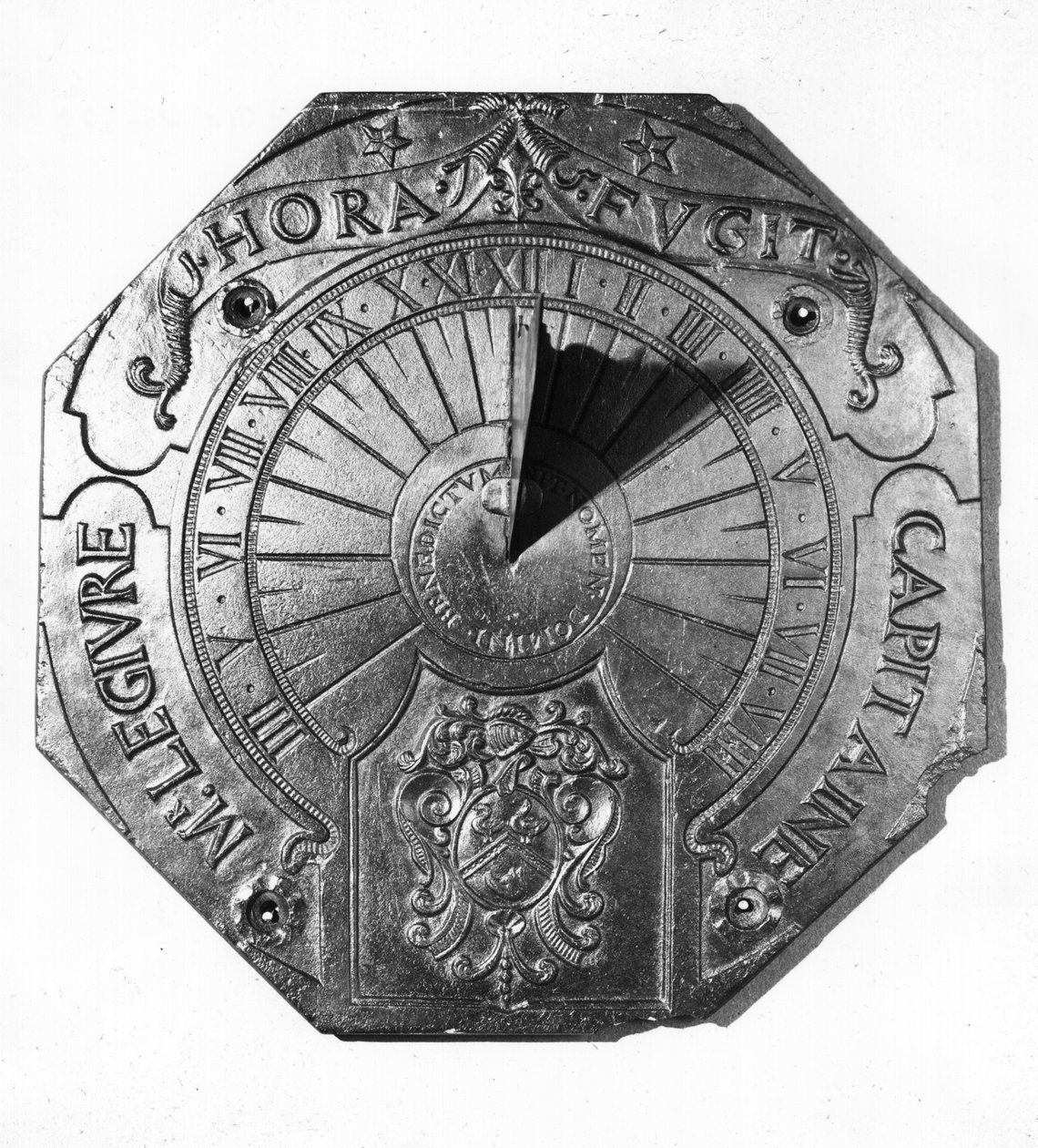 Cadran solaire portable, du Château de Sierck (Moselle) 1756 - French School
