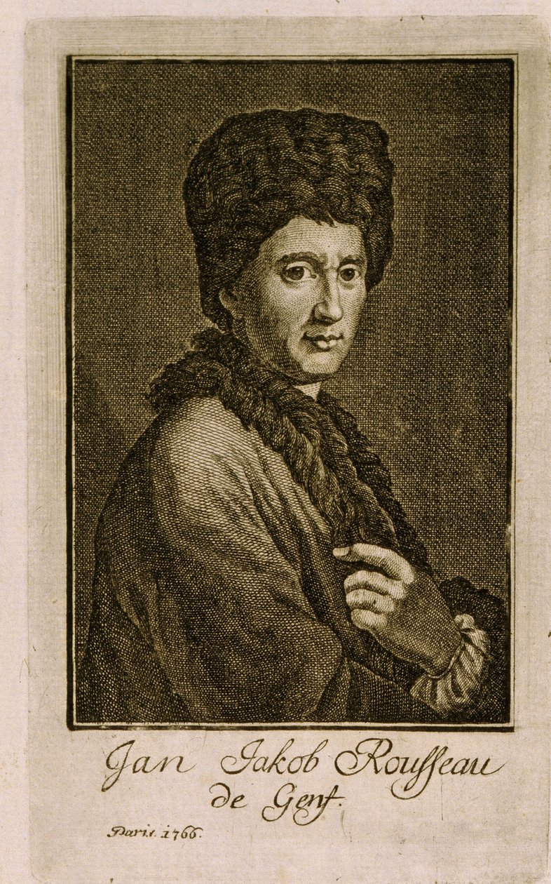 Portrait de Jean Jacques Rousseau - French School