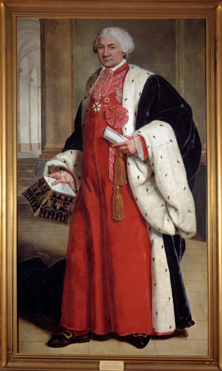 Portrait en pied de Claude Ambroise Regnier, avocat au parlement et député du Tiers État, ministre de la justice de 1802 à 1813 - French School