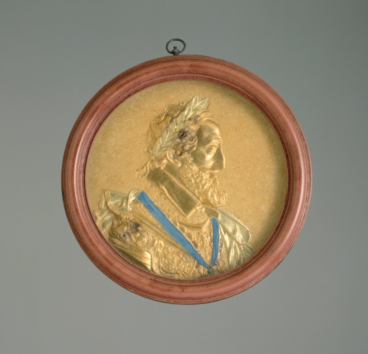 Médaillon portrait du roi Henri IV, début du XVIIe siècle - French School