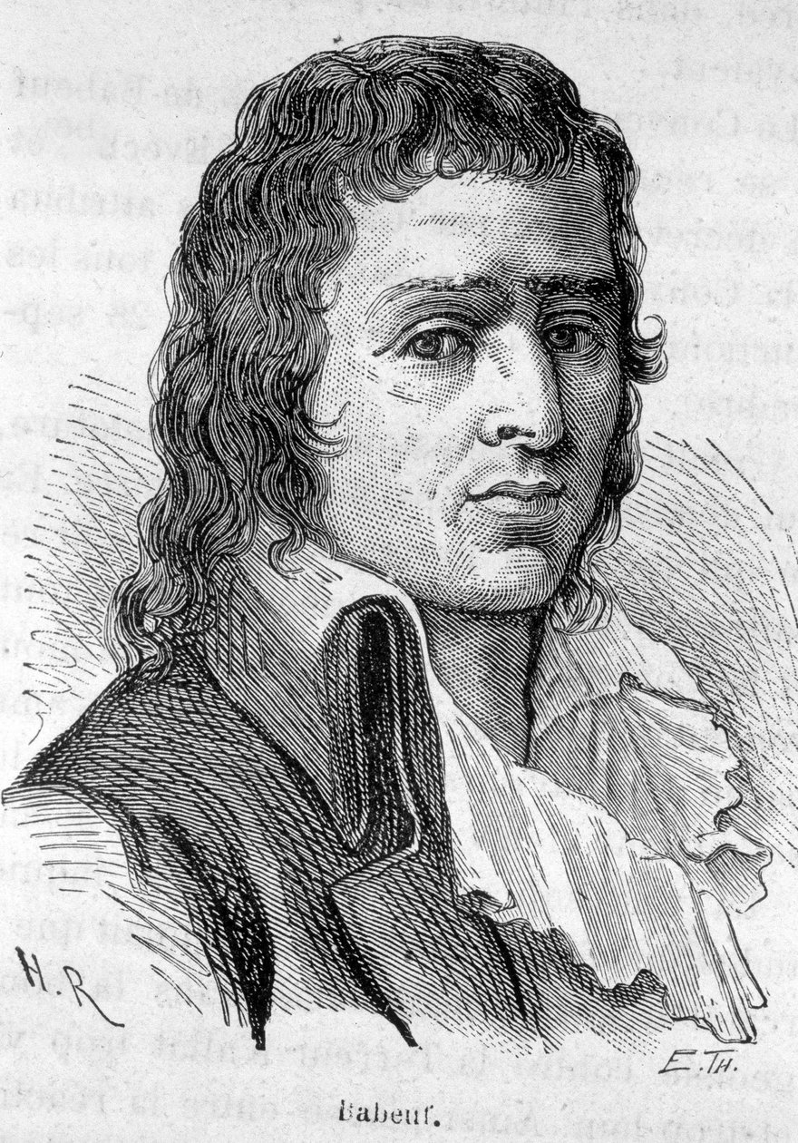 Portrait de Babeuf dit Gracchus, révolutionnaire français (1760-1797) - dans "L