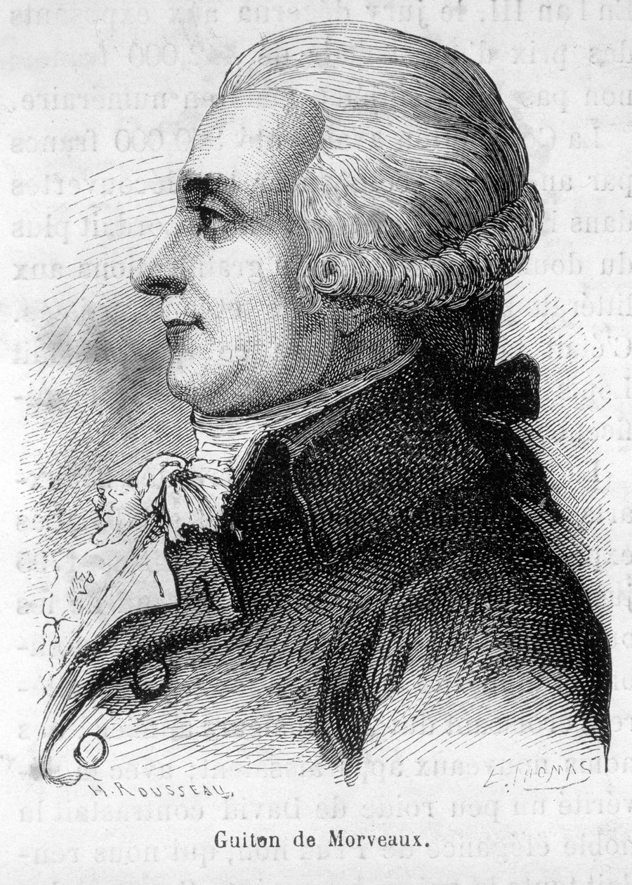 Portrait du baron Louis-Bernard Guyton-Morveau (Guiton) (1737-1816), homme politique, chimiste et révolutionnaire français - dans « L