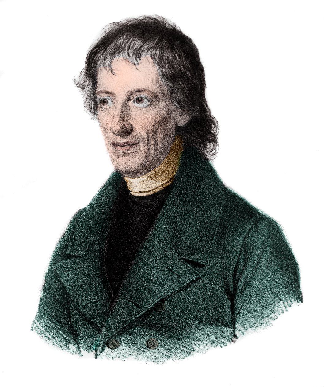 Portrait de Bernhard Placidus Johann Nepomuk Bolzano (1781-1848), mathématicien, logicien, philosophe et théologien bohémien - French School