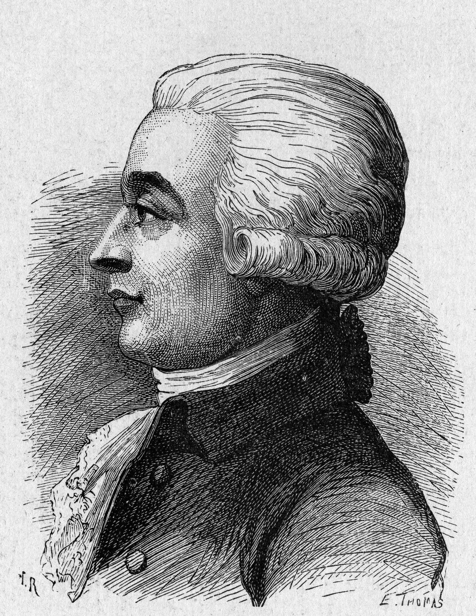 Portrait de Blanchard (1709 - 1853), aéronaute français - dans « Album de la Science; savants illustres; Grandes découvertes » 1896. - French School