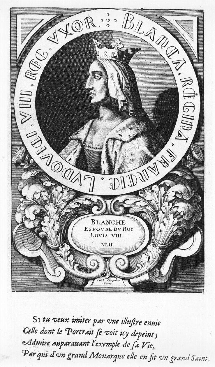 Portrait de Blanche de Castille (1185-1252), 1643 - French School