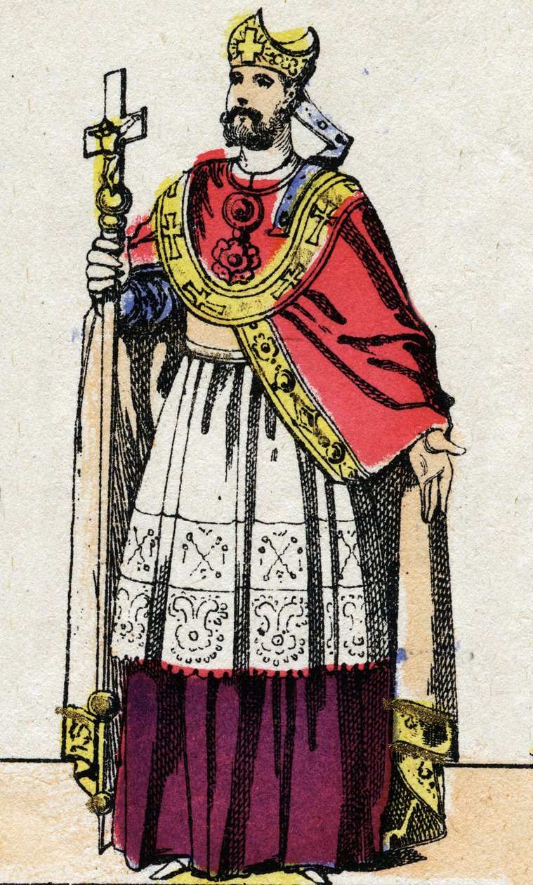 Portrait de Boniface (v.675-754), archevêque de Mayence qui a évangélisé l