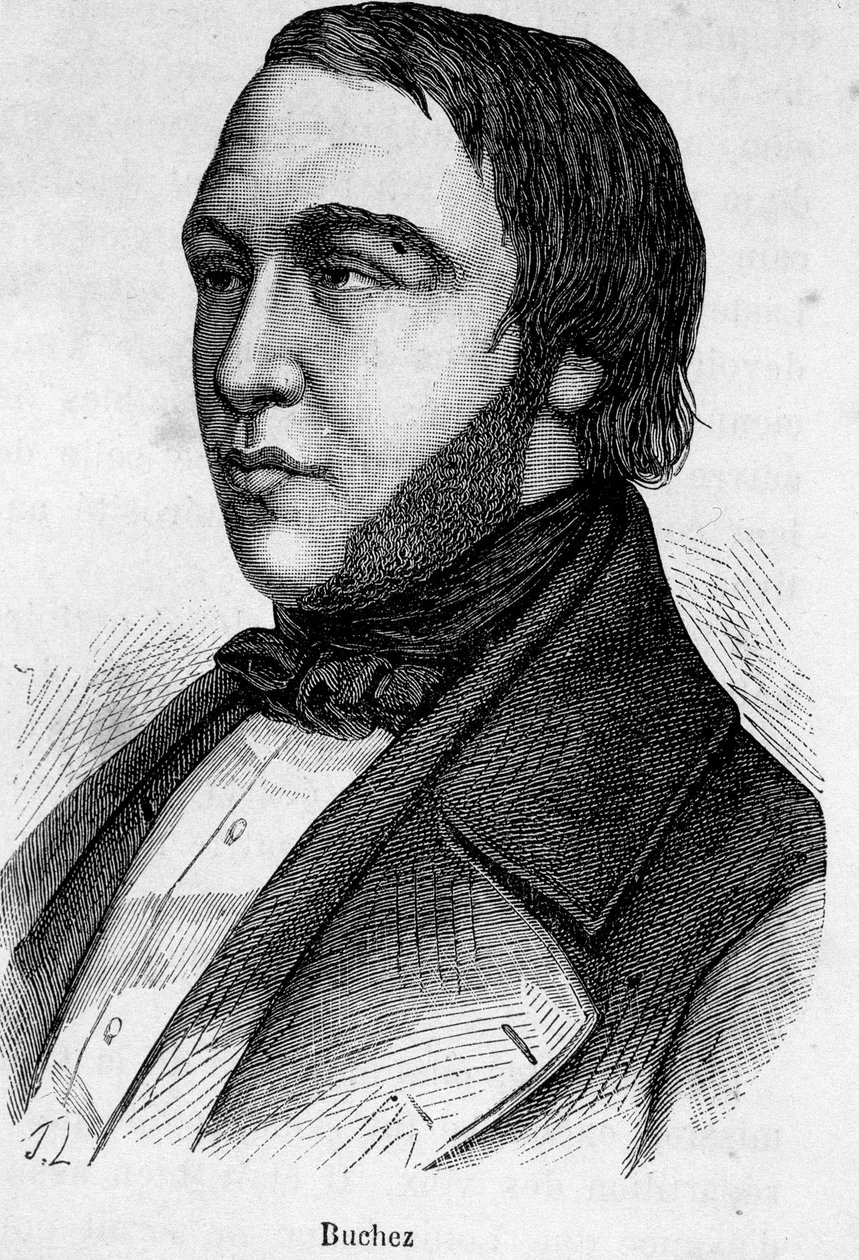 Portrait de Buchez, philosophe et homme politique français (1796 - 1865) - French School