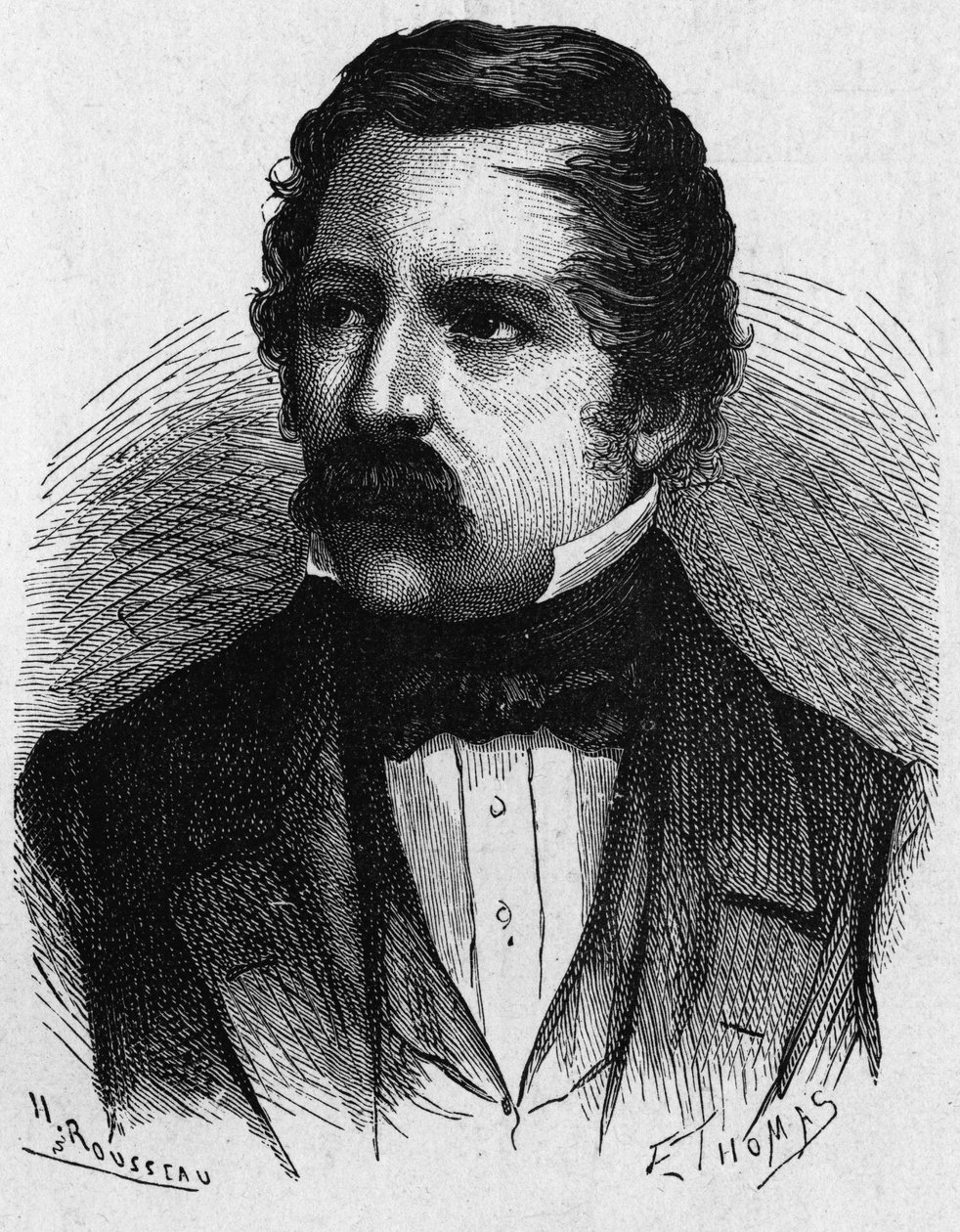 Portrait de Carl August von Steinheil (1801-1870), physicien allemand, inventeur dans le domaine de la télégraphie - dans "Album de la Science; savants illustres; Grandes découvertes" 1896. - French School